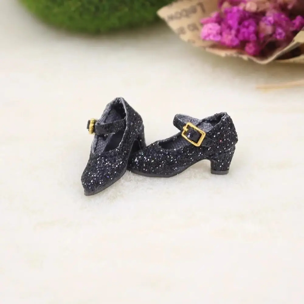 Mode Hoge Hakken Kristallen Schoenen DIY Accessoires Pop Cadeau Speelgoed Pop Fonkelende Schoenen Regenlaars voor azone ob24 Poppen