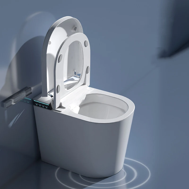 Foot Sensor Smart Toilet  Bathroom Smart Toilet High Quality Operation Auto Open and Close Multi Functional Smart Toilet