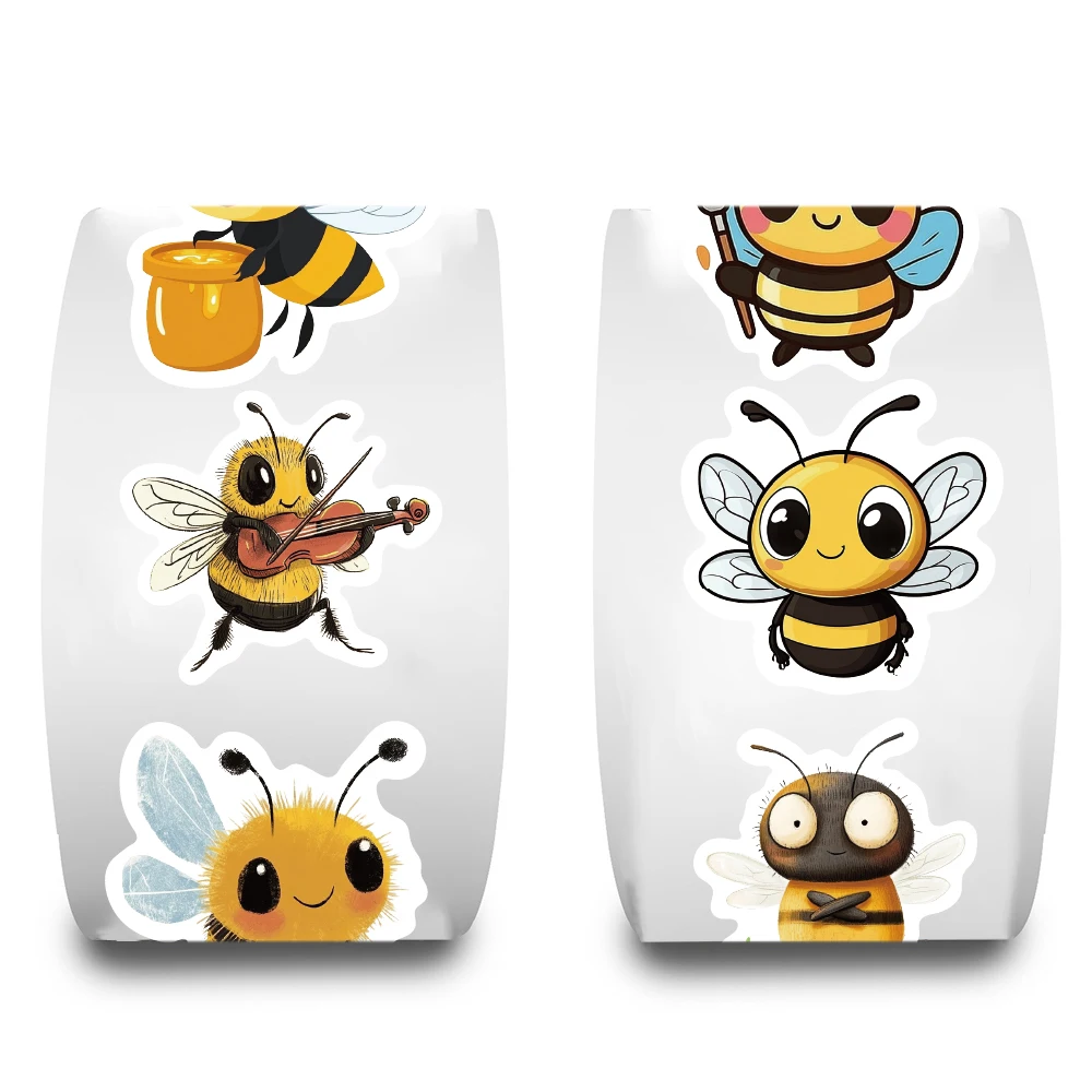 500 قطعة لفة النحل لطيف ملصقات الحنين سكيت DIY بها بنفسك محمول الأمتعة الهاتف سكرابوكينغ غرفة هدية ديكور المنزل الحديث #3