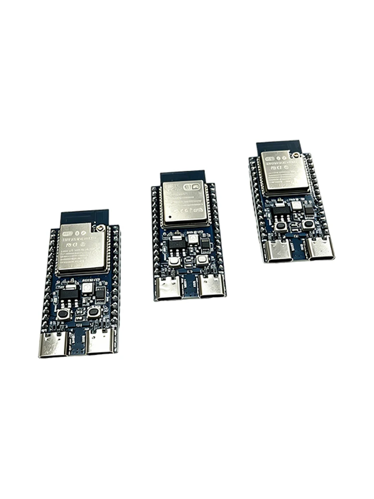 Płytka rozwojowa ESP32-C5-N4, niezmontowana, z listwą pinową, podwójnym portem Type-C, dwuzakresowym WiFi 2.4GHz i 5GHz oraz modułem Bluetooth ESP32C5 DevKit — zdjęcie produktu 7