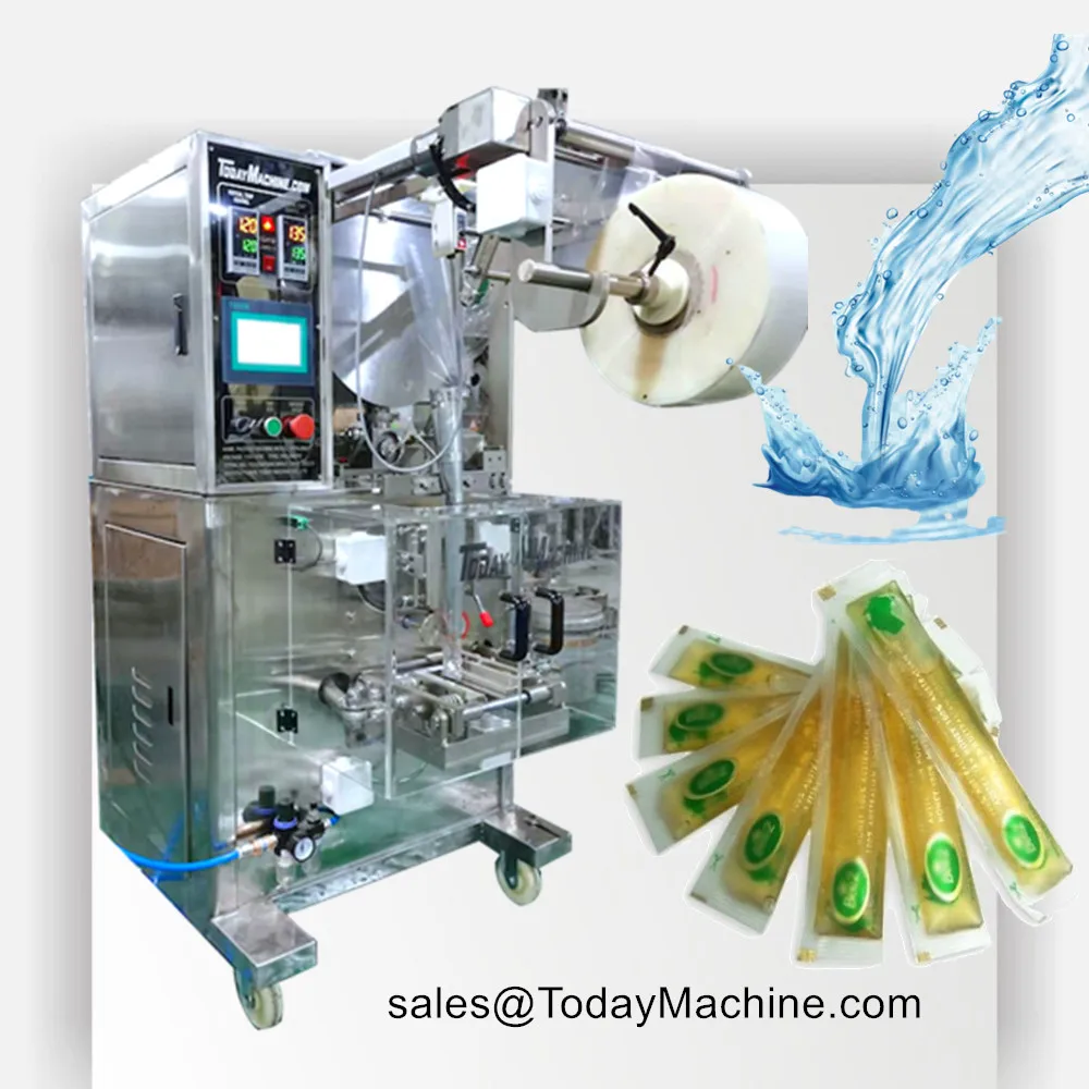 Automatic Ice Pop Water Pouch Packaging Popsicle Jelly Stick Filling High Speed Fruit Juice Ice Lolly Packing Machine