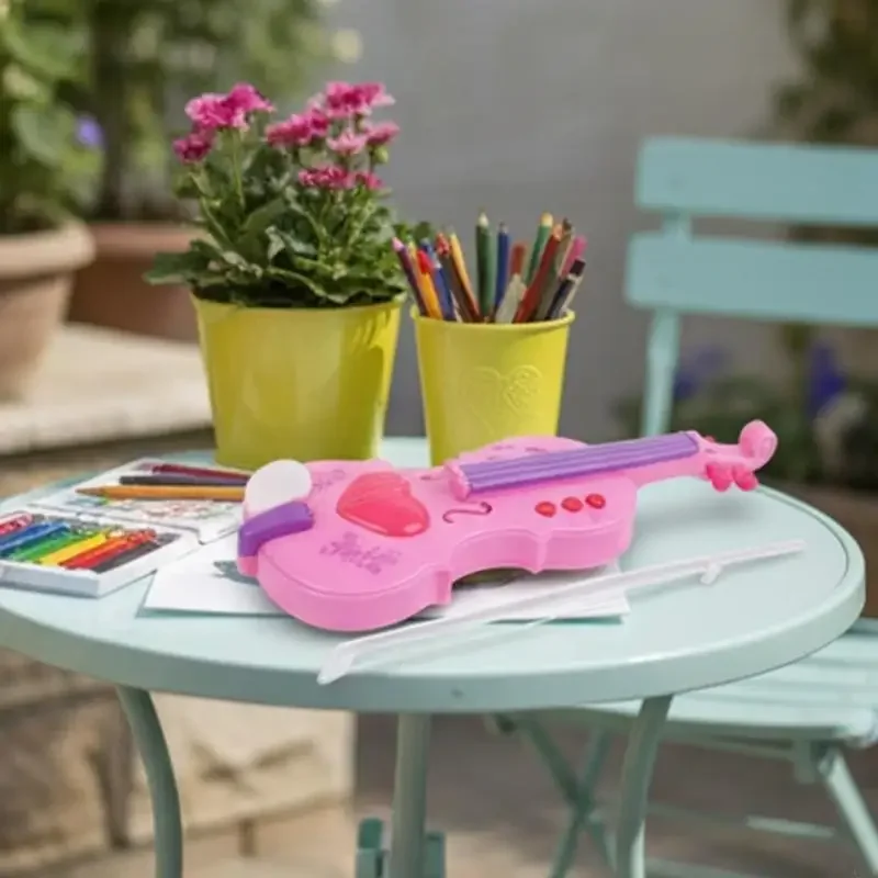 4 弦バイオリン学習おもちゃシミュレーション子供バイオリンおもちゃ楽器学習教育玩具使いやすい 15UB