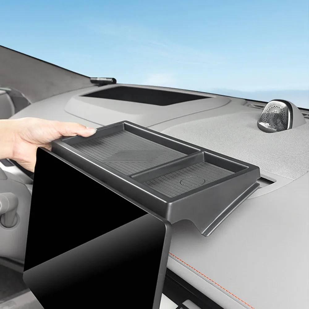 Suitable For ZEEKR 7GT 2026 2027 Storage Box Behind Navigation Screen Car Modification Parts ABS Material Storage Box 4