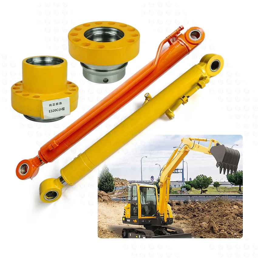 Boom 305.5 Bucket Piston Barrel Assy spare parts Manufacturing Mini Hydraulic Arm 10 ton truck lift  Cylinder for Sany Excavator