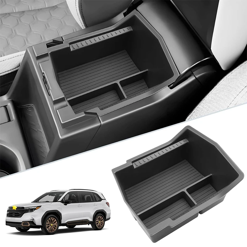 

Для Subaru Forester 2025 + ABS автомобильный ящик для хранения центральной консоли, внутренний органайзер, лоток для перчаток, аксессуары