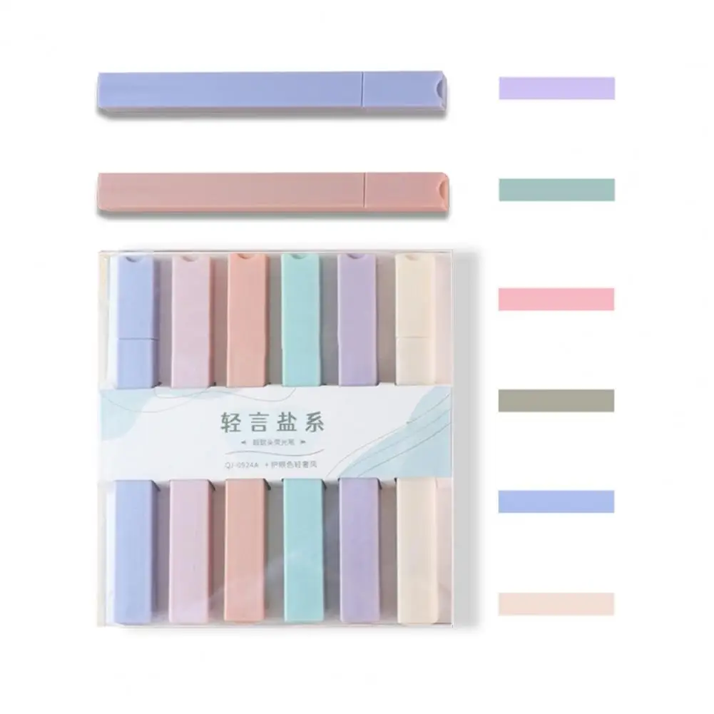 Smooth Writing Lightweight Note Taking Fluorescent Pen School Supplies