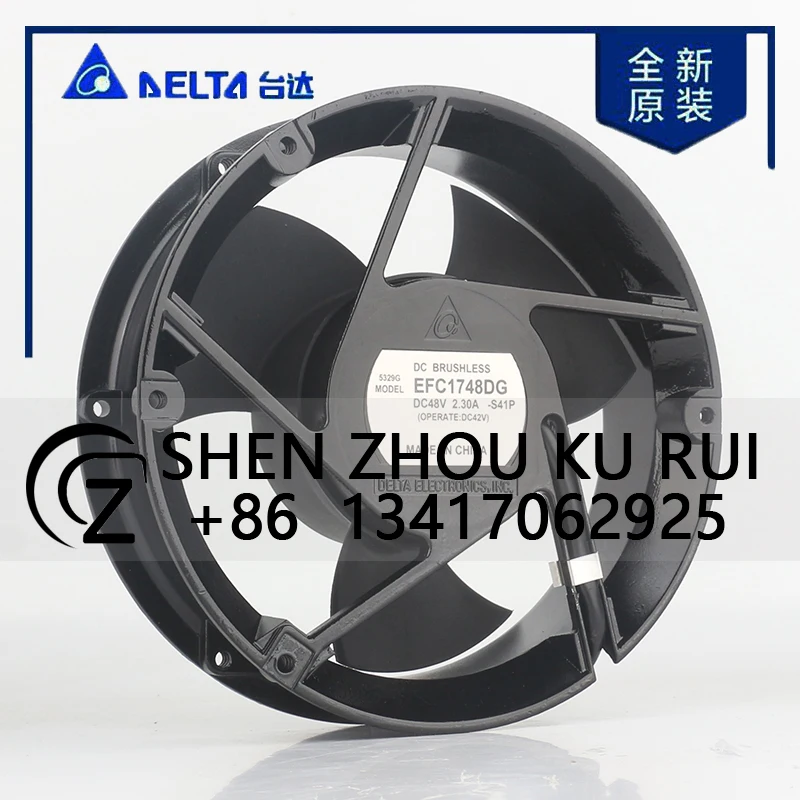 

Delta 12V 24V DC48V 2.30A AC EC 17251 172X172X51mm 17CM Violence Frequency Converter High air Volume EFC1748DG-S41P Cooling Fan
