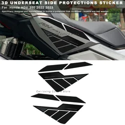 Waterproof Protective Sticker Motorcycle Underseat Side Protections Sticker 3D Epoxy Resin Sticker For Adv 350 2022 2023