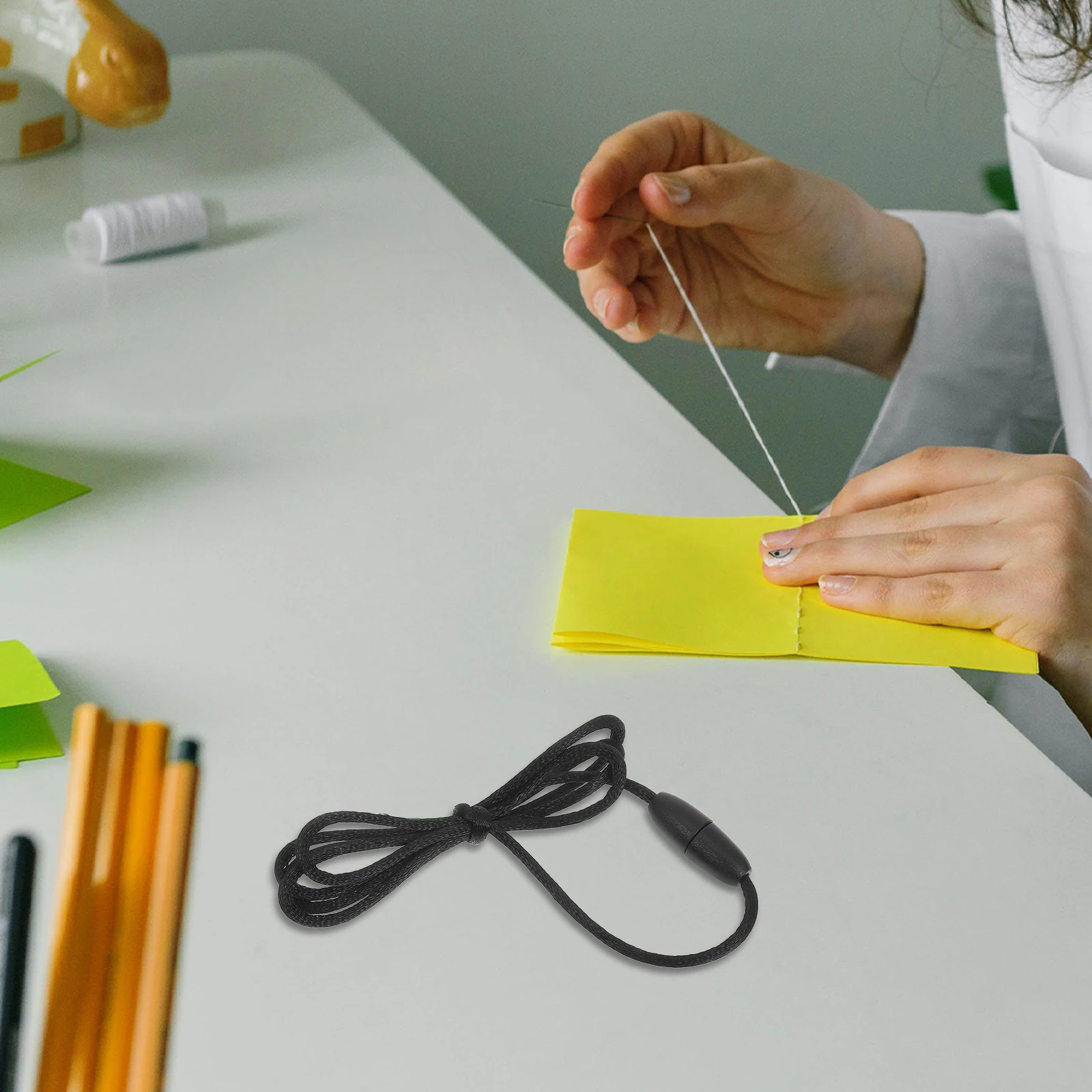 

30 set Breakaway Lanyard Necklace Cord Detachable Clasp Durable Nylon Black Bracelet String Replacement Kit For Diy Jewelry