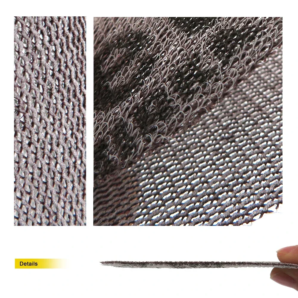 3'' 5'' 6 ''9'' Dust Free Mesh Sanding Discs Hook & Loop Dry Grinding Abrasive MIRKA Sandpaper 80 to 320 Grit for Polishing
