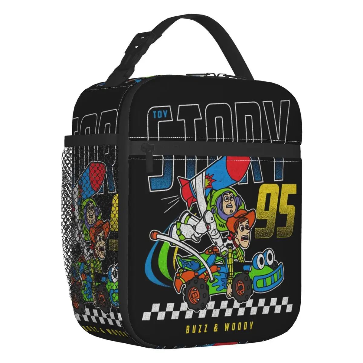 Custom Toy Story Buzz Lightyear Woody Cartoon Lunch Bag Women Thermal Cooler Insulated Lunch Boxes for Adult Office