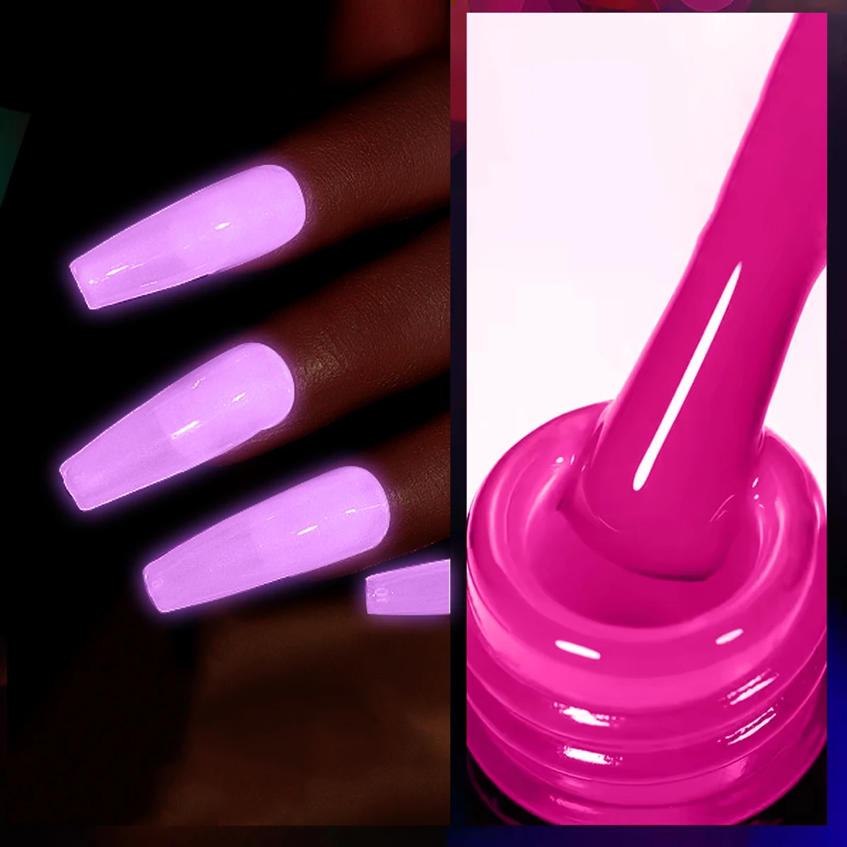 Esmalte de uñas luminoso fluorescente neón, gel UV luminoso, esmalte de uñas extraíble, esmalte semipermanente, salón de uñas DIY, 7ML