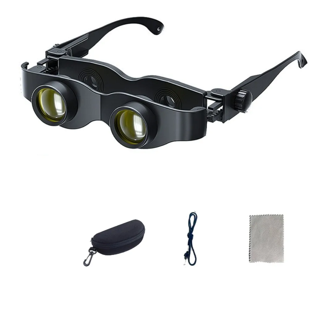 Waterproof Fishing Binocular Glasses Yellow/Red/Grey Filter Manual Focusing Magnification Glasses Adjustable Focus