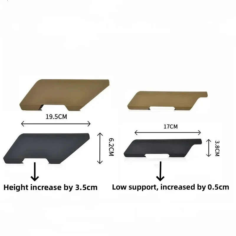 Tactical CTR Cheek Riser Low Hight Version Nylon For Non Gunstock Stock Buttstock AR 15 M4 Enhancer Airsoft Accessories