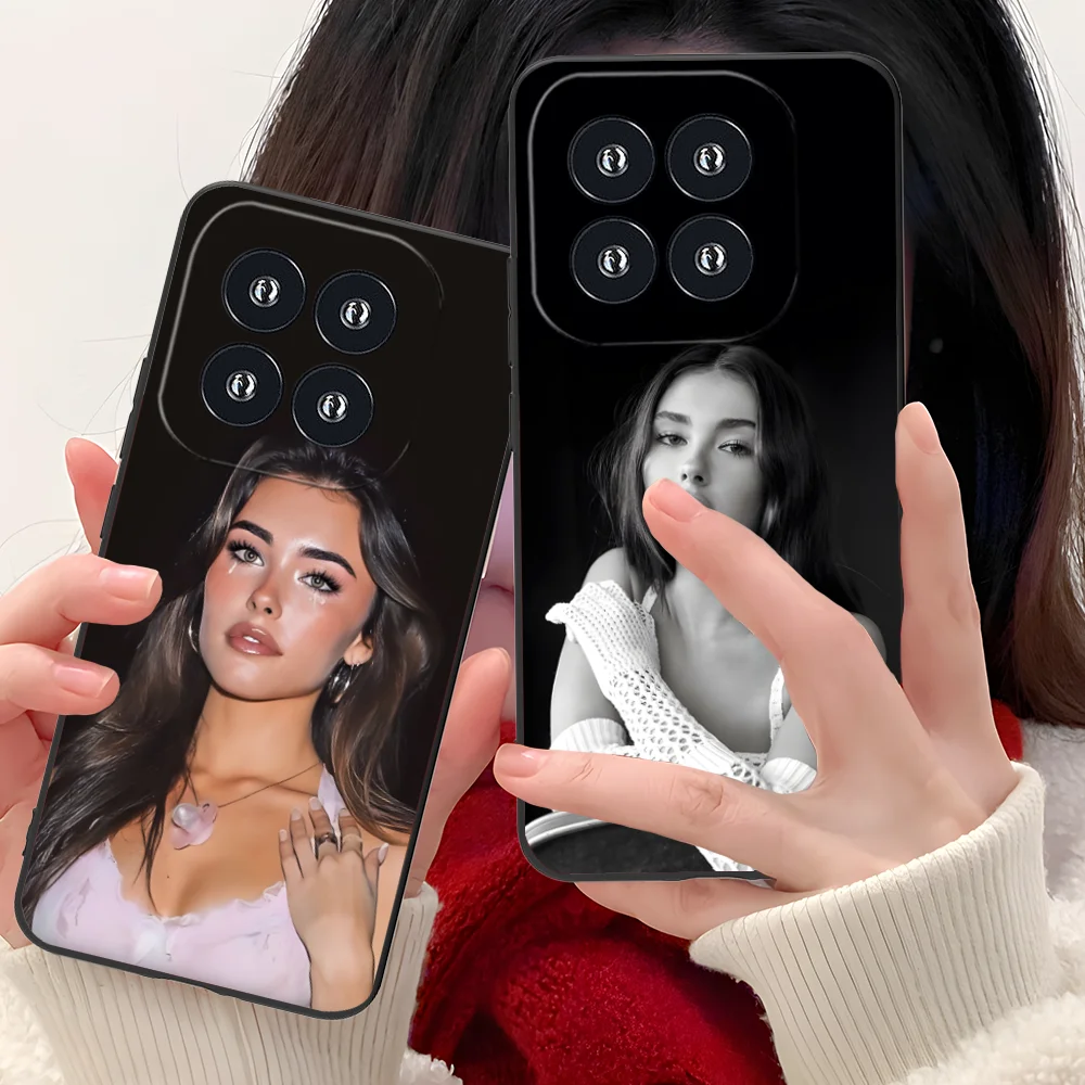 حافظة هاتف ماديسون بيرة لهاتف شاومي 15 14 13 12 11 10 9 T Ultra Lite Pro S SE X 5G غطاء أسود للهواتف الذكية