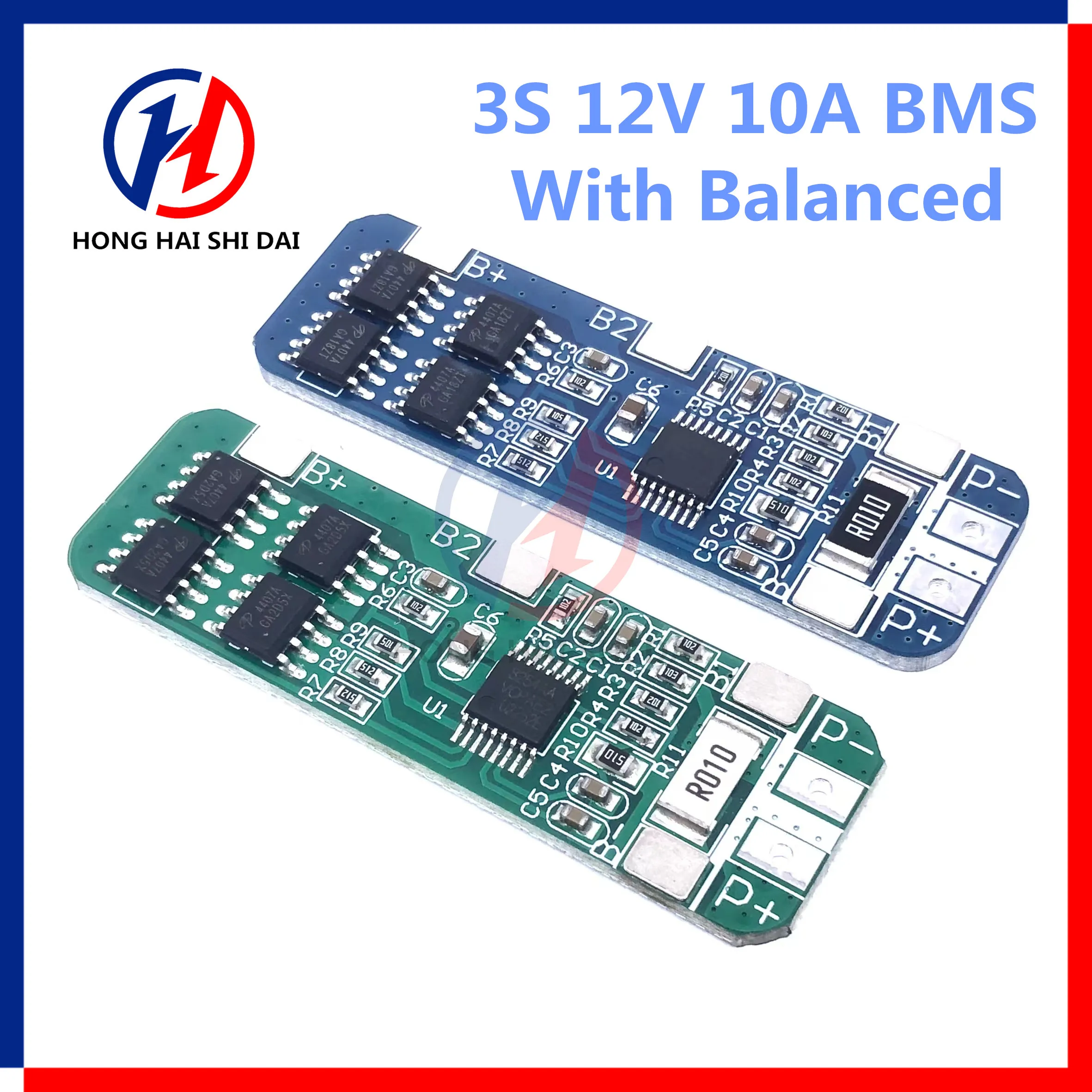 3S 12V 18650 10A BMS Charger Li-ion Lithium Battery Protection Board Circuit Board 10.8V 11.1V 12.6V Electric