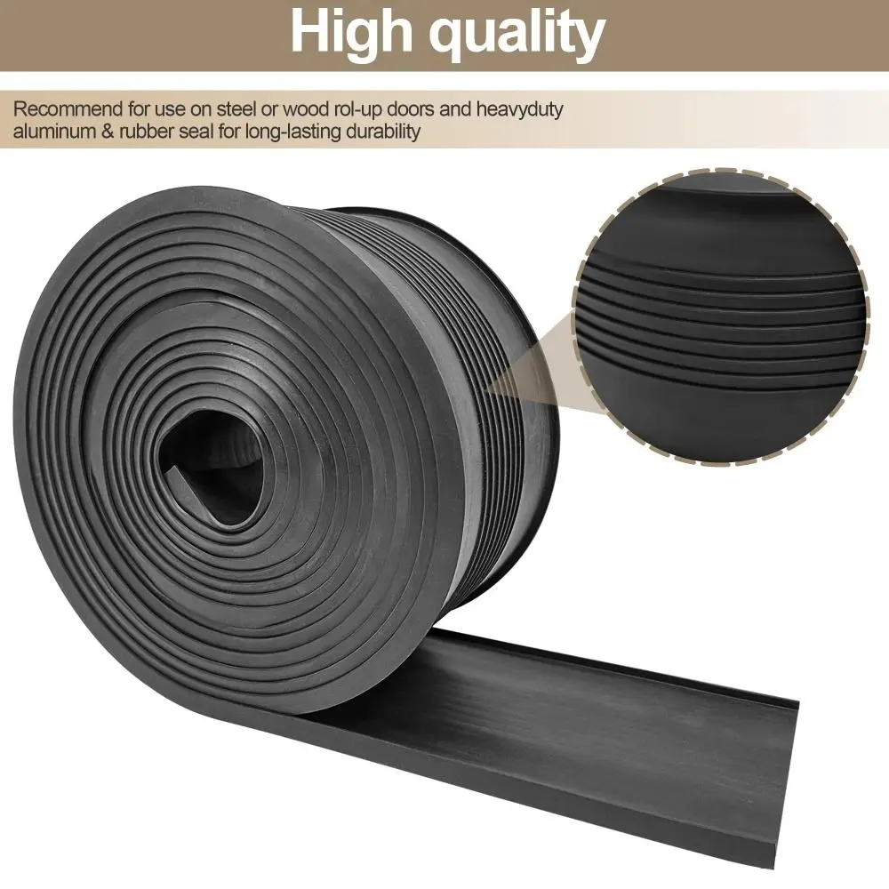 عالية الجودة U-شكل باب المرآب أسفل الختم ارتداء المقاومة غير تشوه الطقس تجريد 1/3/5 متر المطاط استبدال الختم