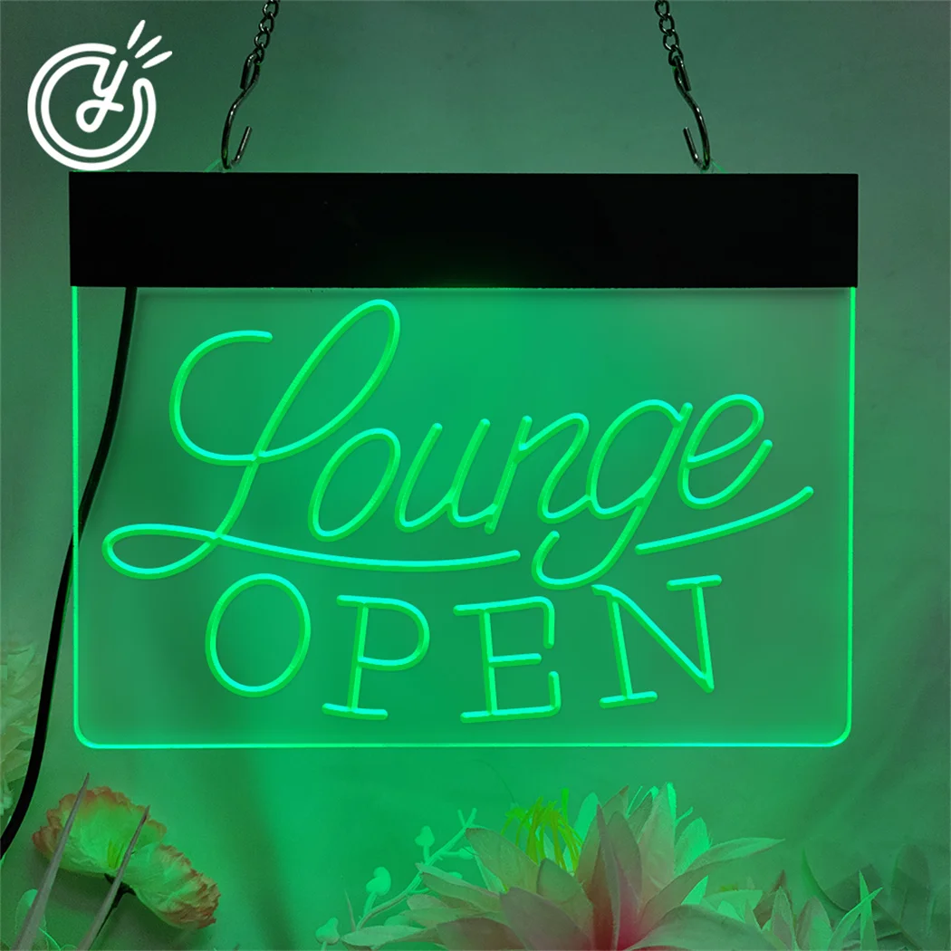 lounge open 3D Carving Neon Sign LED Barber Shop  Hair Salon Open Neon LED Sign Scissors Hair Room Decor Wall Welcome Sign Light