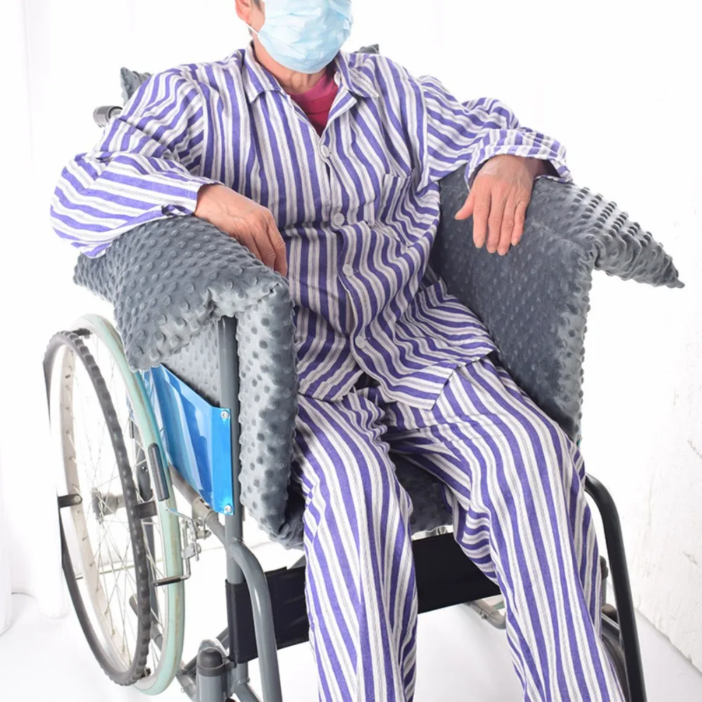 Wheelchair Cushion Soft Warm Slip Resistant Wheelchair Backrest Seat Cushion for Elderly Patient Wheelchair Soft Cushion