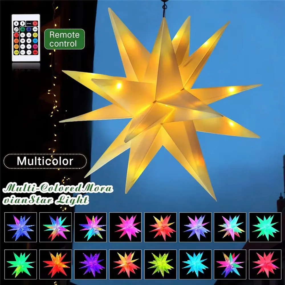 Imagem -03 - Impermeável Led Garden Tree Lights Usb e Bluetooth Sparkler Morowa Star Motif Iluminação Exterior Decoração do Festival de Natal Rgb