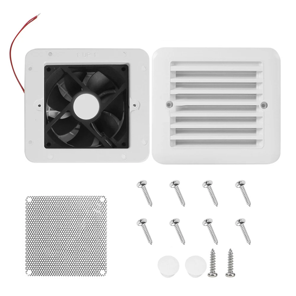 Compact Exhaust Fan 142*128*46mm Waterproof Ventilation Compact Dimensions 142*128*46mm Easy Installation Design