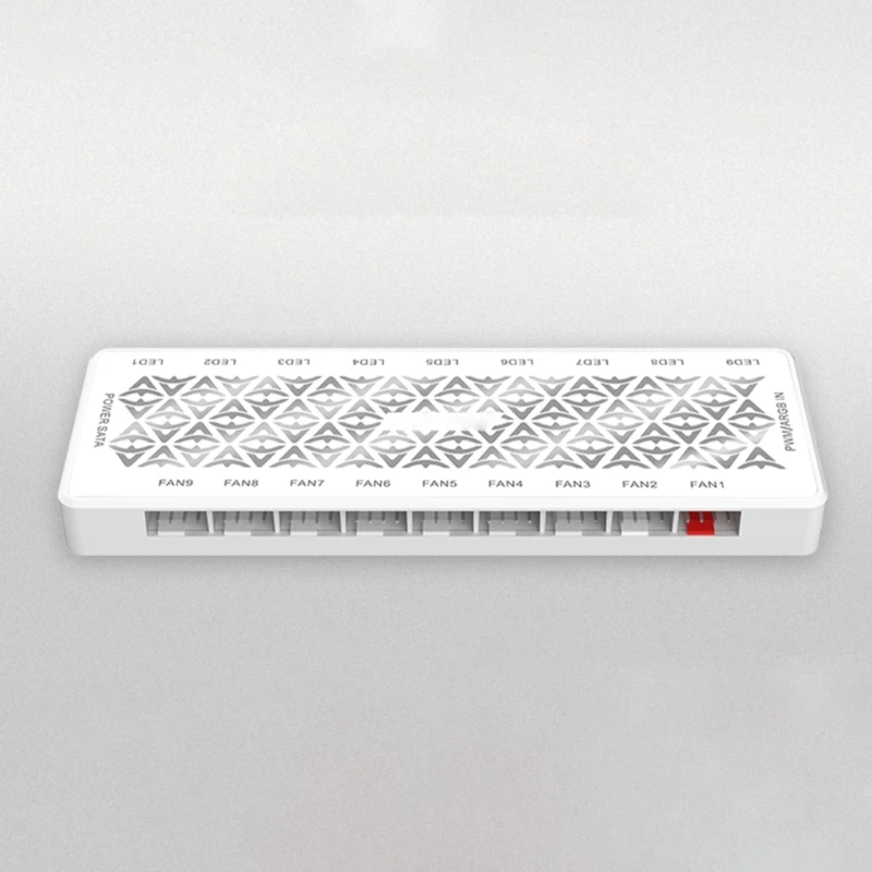 ARGB + PWM Fan HUB 5V 3Pin ARGB Chassis Fan Controller Adattatore di espansione a 9 porte