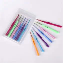 Aluminum Knitting Needles Metal Crochet Set Hook Weave Sweater DIY Hand Craft Yarn Sewing Needle Sewing Tools