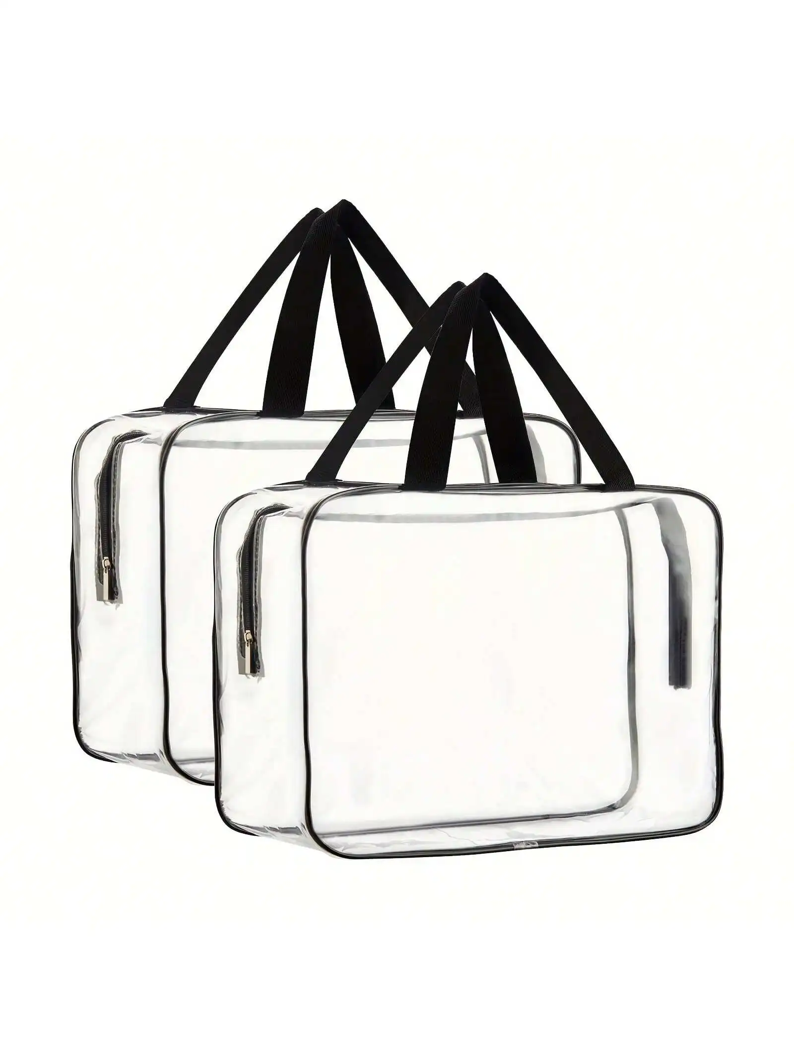 

Большая прозрачная сумка-органайзер для косметики, прозрачная пластиковая большая сумка, водонепроницаемая прозрачная сумка-кошелек