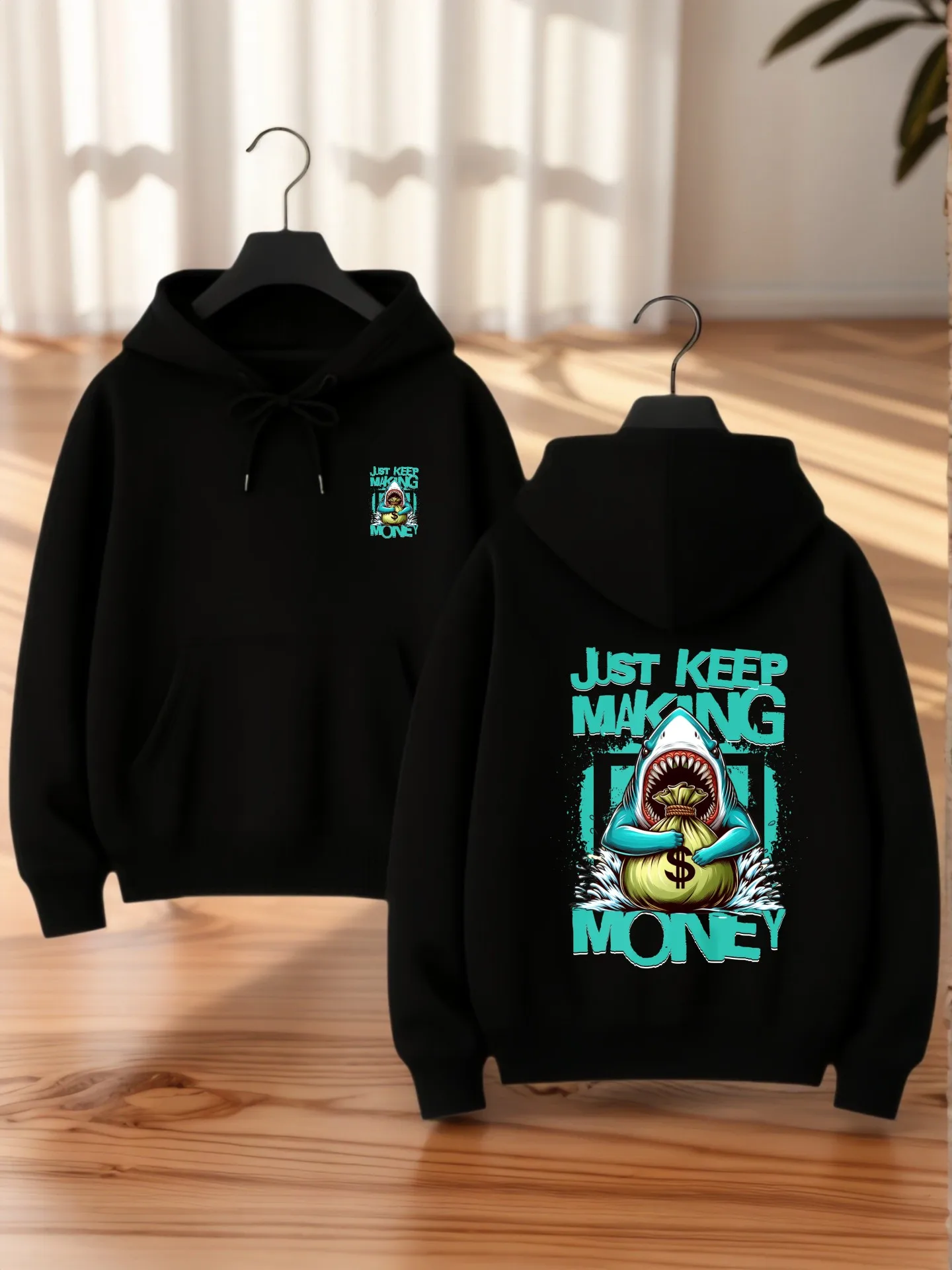 Sudadera con capucha gráfica para mujer, estampado de dibujos animados de perro lindo, estética informal, tela suave, uso diario informal, para hombres jóvenes