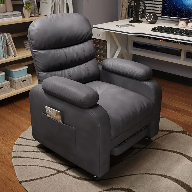 Cadeira de jogos para computador doméstico, estudo de jogos sedentário confortável