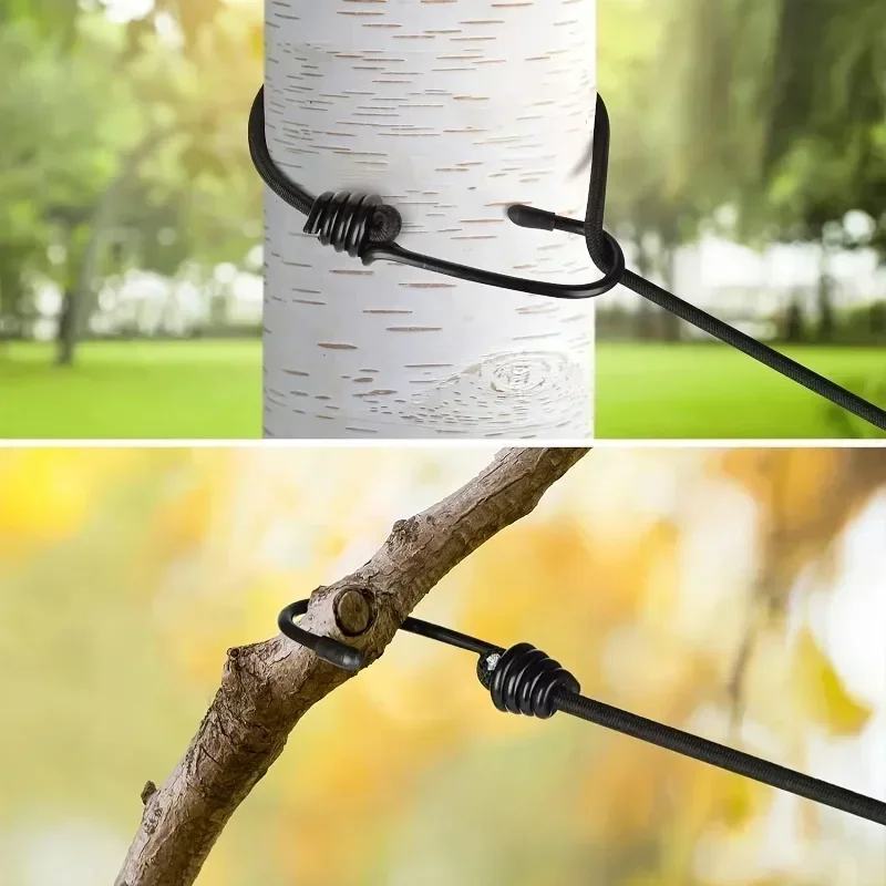 Tragbare ausziehbare Wäscheleine mit 12 Wäscheklammern, rutschfestes Kunststoff-Trockenseil für Reisen, Zuhause, Camping und Wäscheaufbewahrung – Detail 5