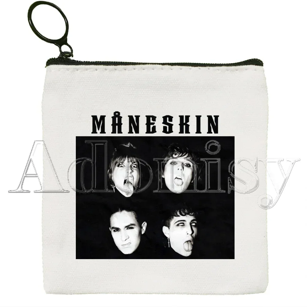 Maneskin dompet pelajar ผ้าใบกระเป๋าเงินใส่เหรียญขนาดเล็กน่ารักมีซิป dompet koin เคสกุญแจผู้หญิง