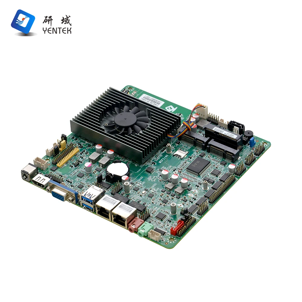 لوحة أم OEM ODM مع معالج I3 I5 4th DDR3 MSATA HD VGA LVDS 2 LAN 6 COM لوحة أم صناعية صغيرة Itx