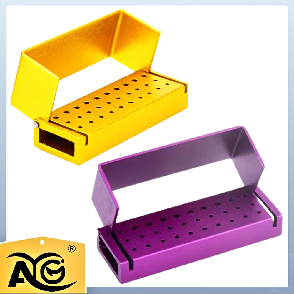 

AG 30 Holes /set Dental Burs Drill Disinfection Block High Speed Handpiece Holder Aluminium Instrument Dentistry Tools
