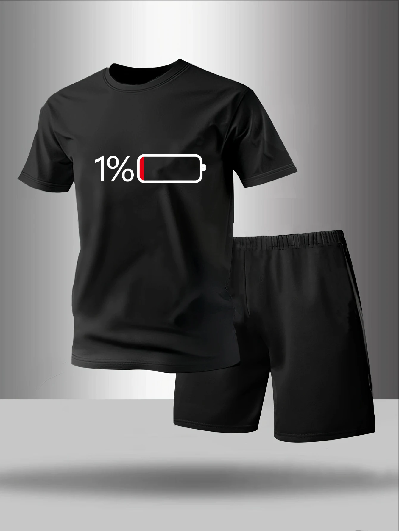 

Two piece men's pajamas for spring summer autumn winter short sleeved shorts fashionable geometric pattern home suit set