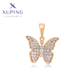 Xuping Jewelry New Arrival Fashion Romantic Elegant Butterfly Gold Color Pendant Necklace for Women Birthday Gifts X000439227