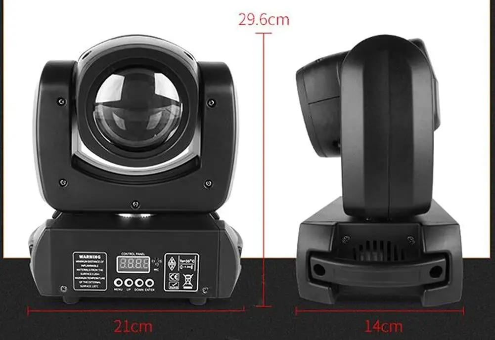 Lyre DJ Party Lighting 100W LED Moving Head High Bright Mobile Heads Beam Effect For Home Disco Bar Stage Wedding Show
