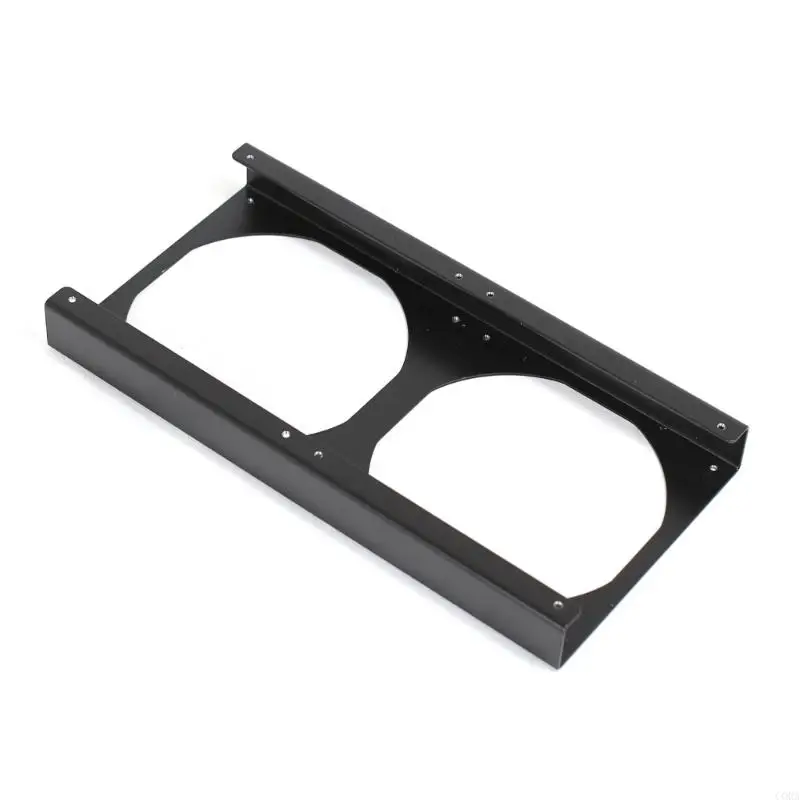 Cora Metal PC 팬 라이저 브래킷 12cm 팬 지원 컴퓨터 케이스 냉각 시스템을위한 최적화 된 공기 흐름