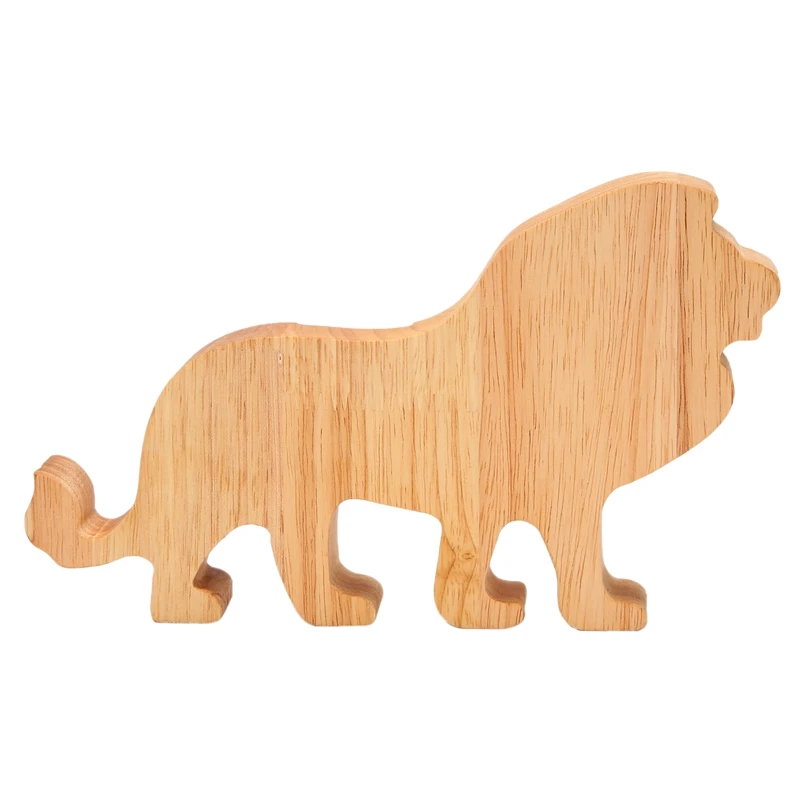 창의적인 사자 돼지 저금통, 만화 소나무 돼지 저금통, 투명 장식 공예품, 선물 장식, 26x20cm