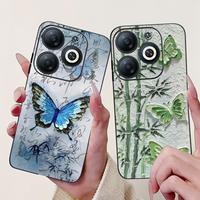 For Infinix Smart 8 Case X6525 Cute Butterfly Back Cover Soft Slim Phone Case For Infinix Smart 8 Smart8 Pro Bags Fundas Coque