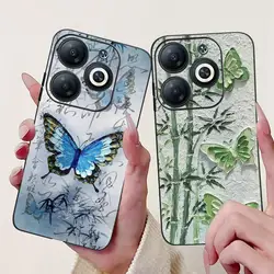 For Infinix Smart 8 Case X6525 Cute Butterfly Back Cover Soft Slim Phone Case For Infinix Smart 8 Smart8 Pro Bags Fundas Coque