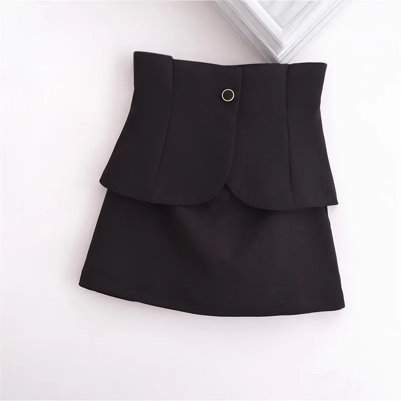 2025 신상 여성 패션 싱글 브레스티드 슬리브리스 슬림 숏 베스트 탑