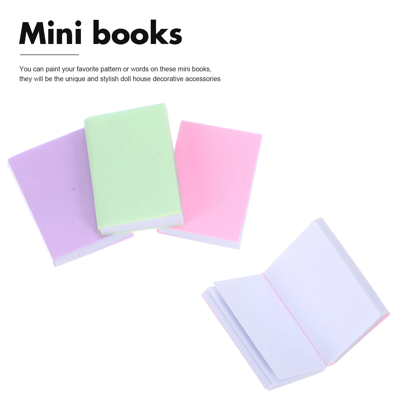 Dollhouse Book Mini Books Plaything Playthings Party Favor Miniature Toys Ornaments Miniatures for Tiny Decoration Accessories