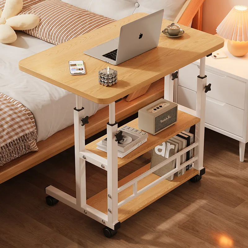 Adjustable Height Portable Bedside Laptop Desk, Multi-functional Foldable Movable Reading Table, for Bedroom Dorm Home Daily Use