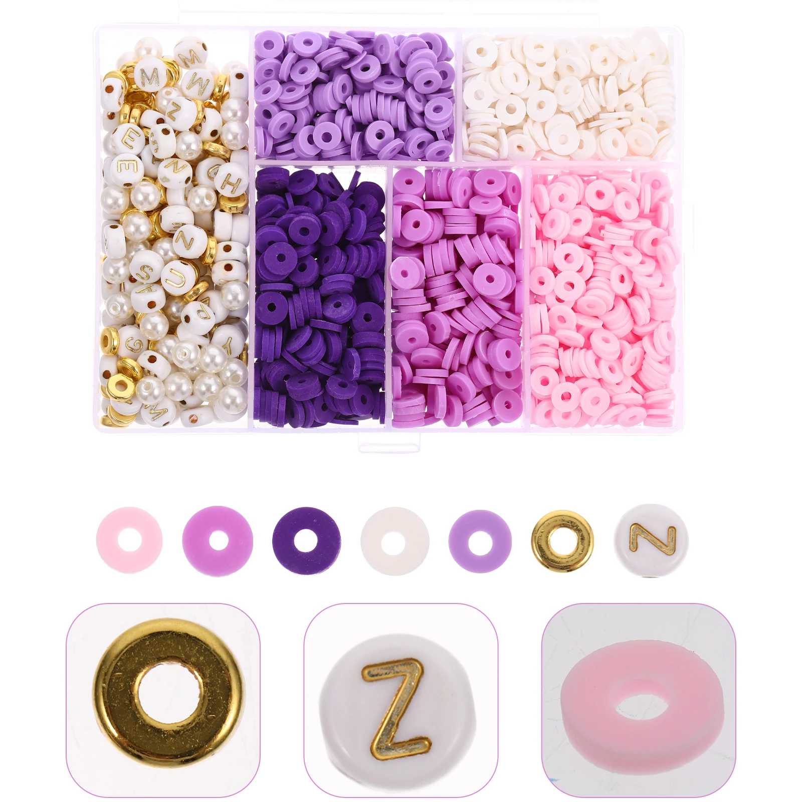 

1Set Flat Clay Bead Bracelet Making Kit For Jewelry Diy Crafts Clay Bracelet Kit Necklace Bead Sets Fired Odorless