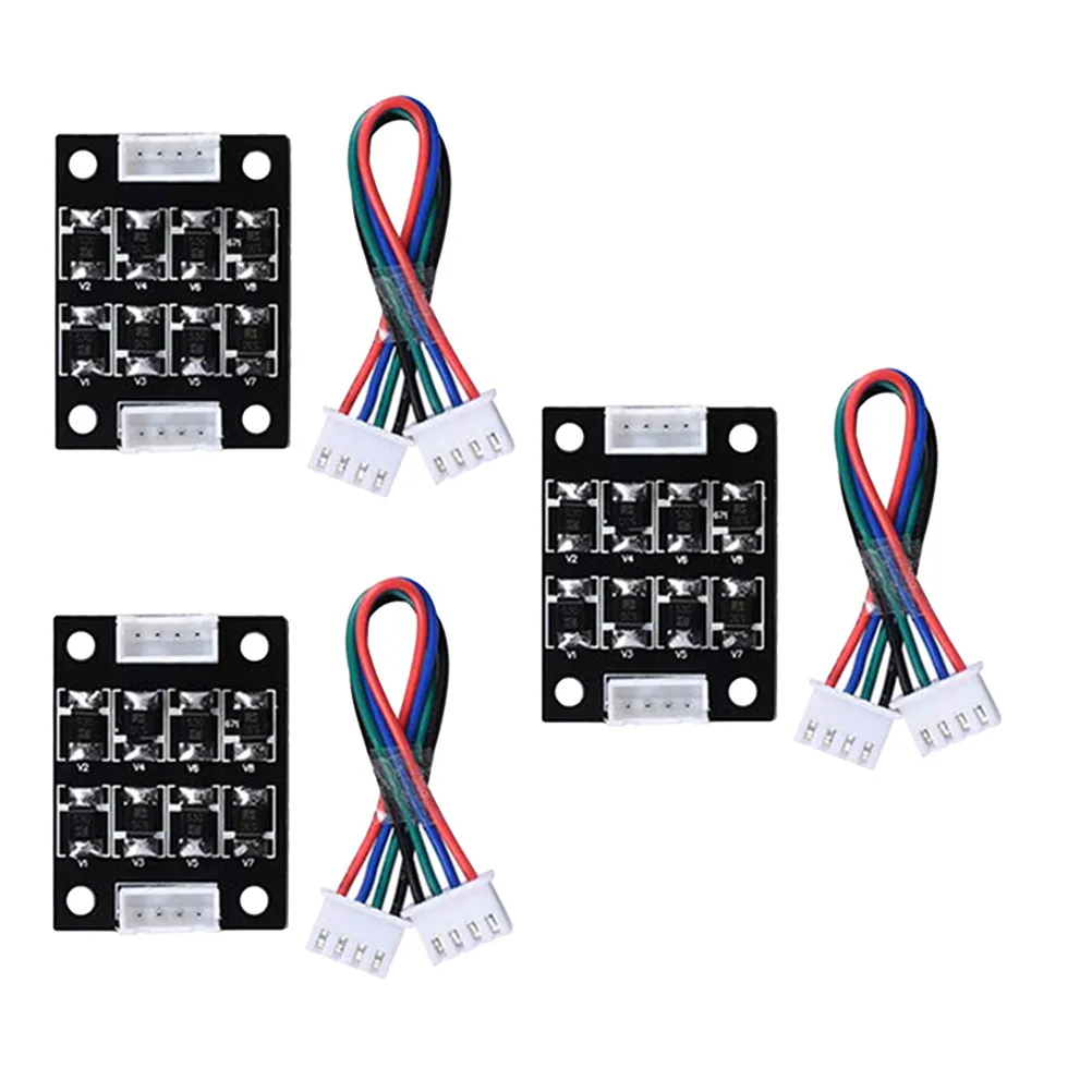 

Комплект из 3 модулей-фильтров для 3D-принтера: снижение вибрации, защита от механического шума и улучшение стабильности сигнала двигателя