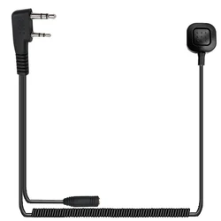 Walkie Talkie K1 2 Pin to 3.5mm with PTT  Audio Adapter Cable for Kenwood Baofeng UV-5R UV-82 BF-888S Tyt Quansheng UV-K5 UV-K6