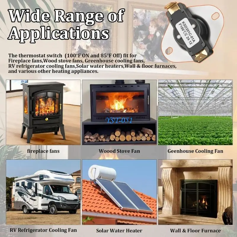 

E15A Heating System Blower Temperature regulator Metal Case For Extended Service