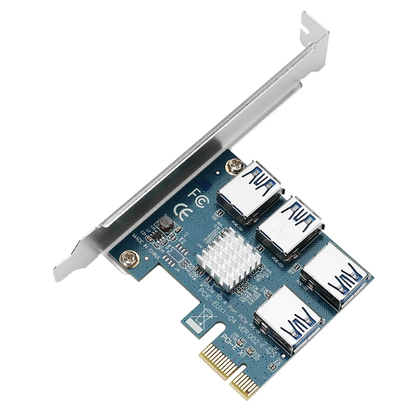 VER009S Graphics Card Adapter Board PCIE One For Four X1 To X16 External Graphics Extension Cable