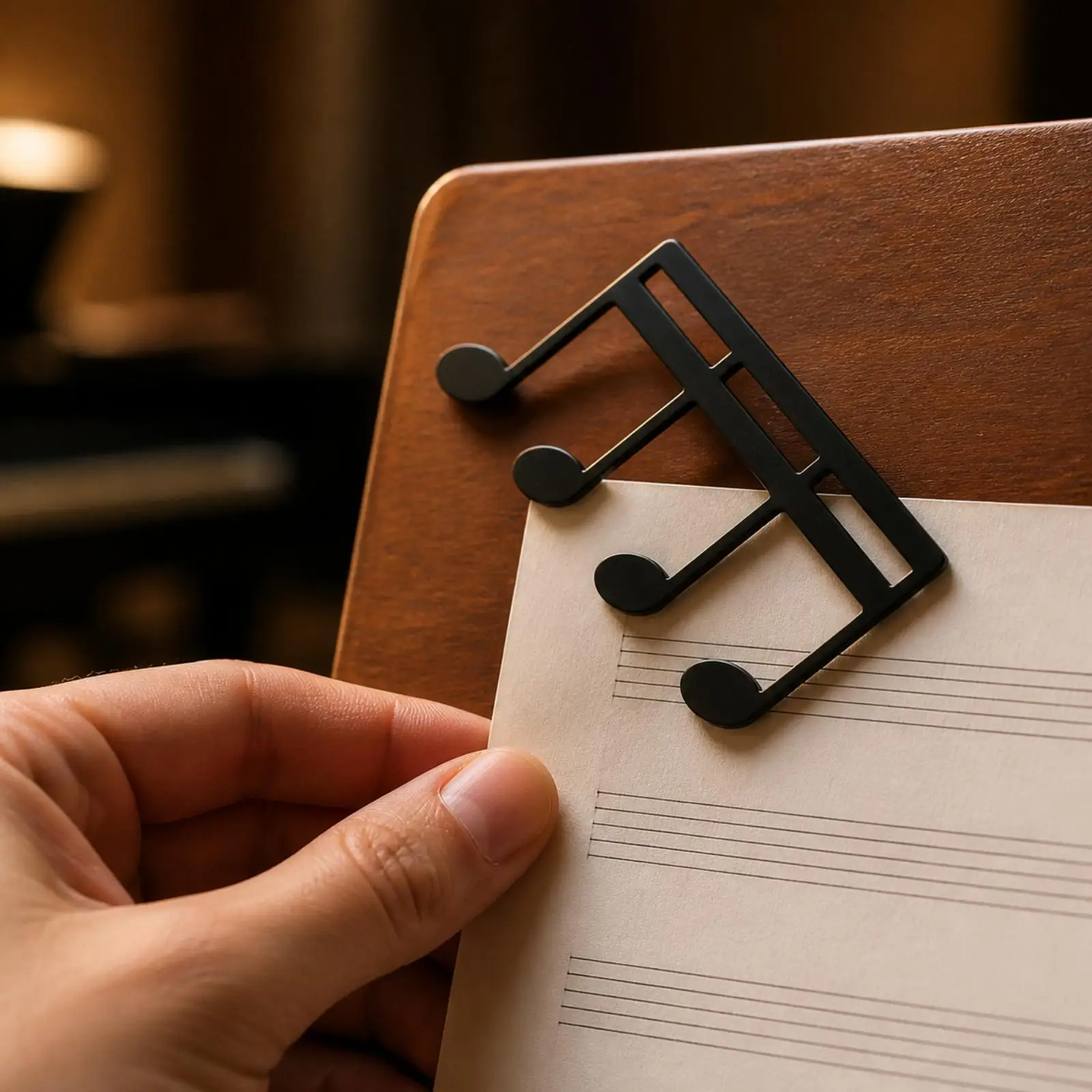 Low Profile Music Score Folder Clip for Guitar Template Tuner and Acoustic Peg Holder